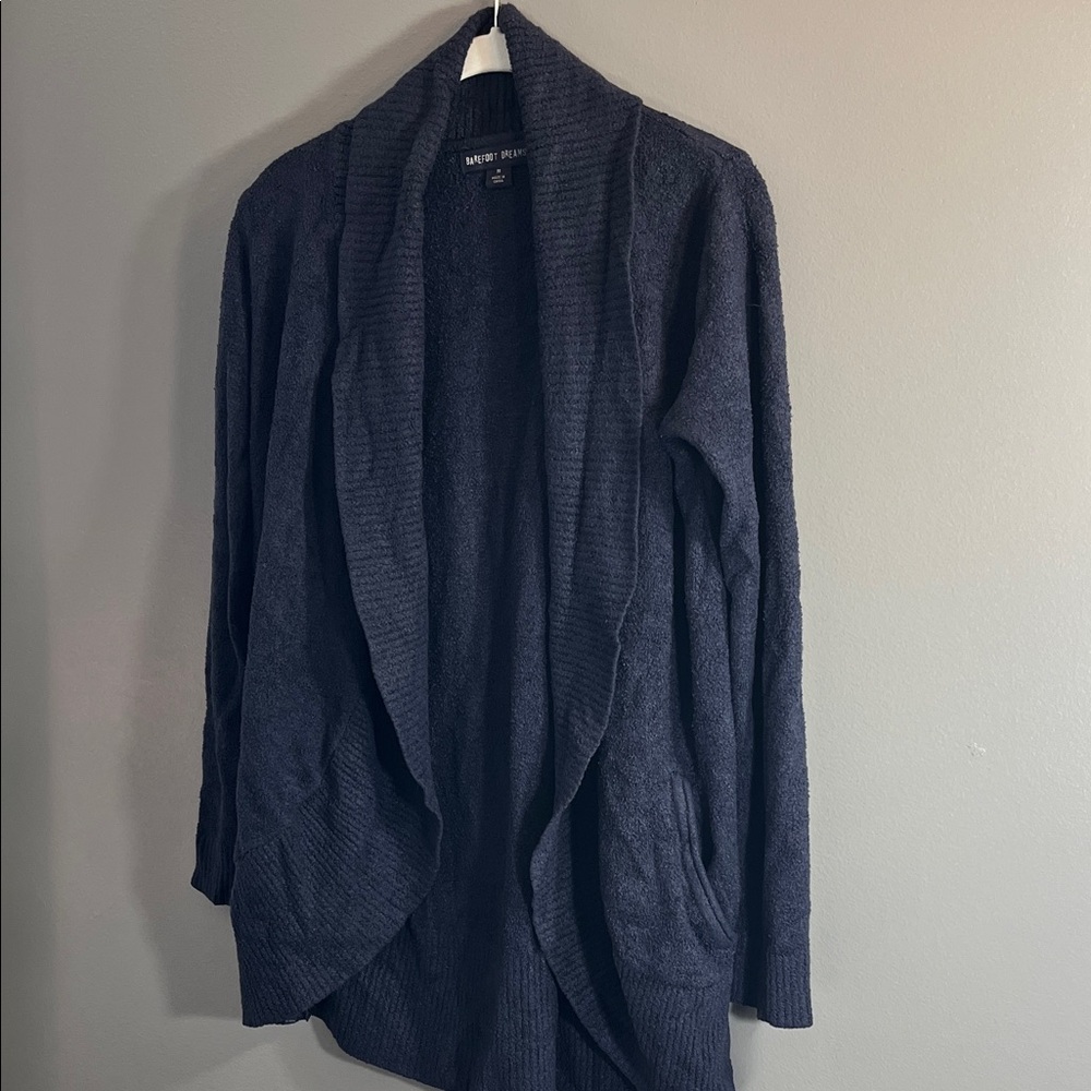 Barefoot Dreams Charcoal Knit Cardigan